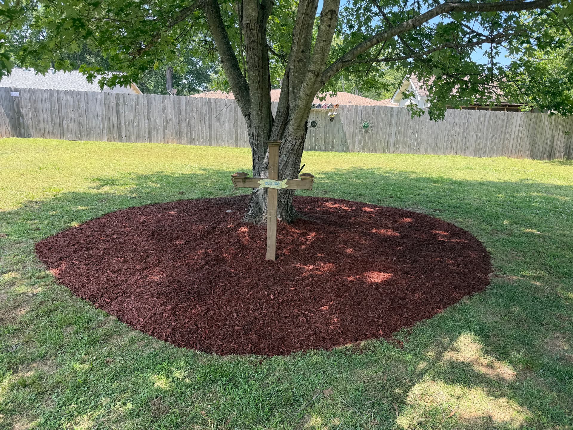 Gallery photos for A Clean, Meaningful Flowerbed Install in Humboldt: Image #1