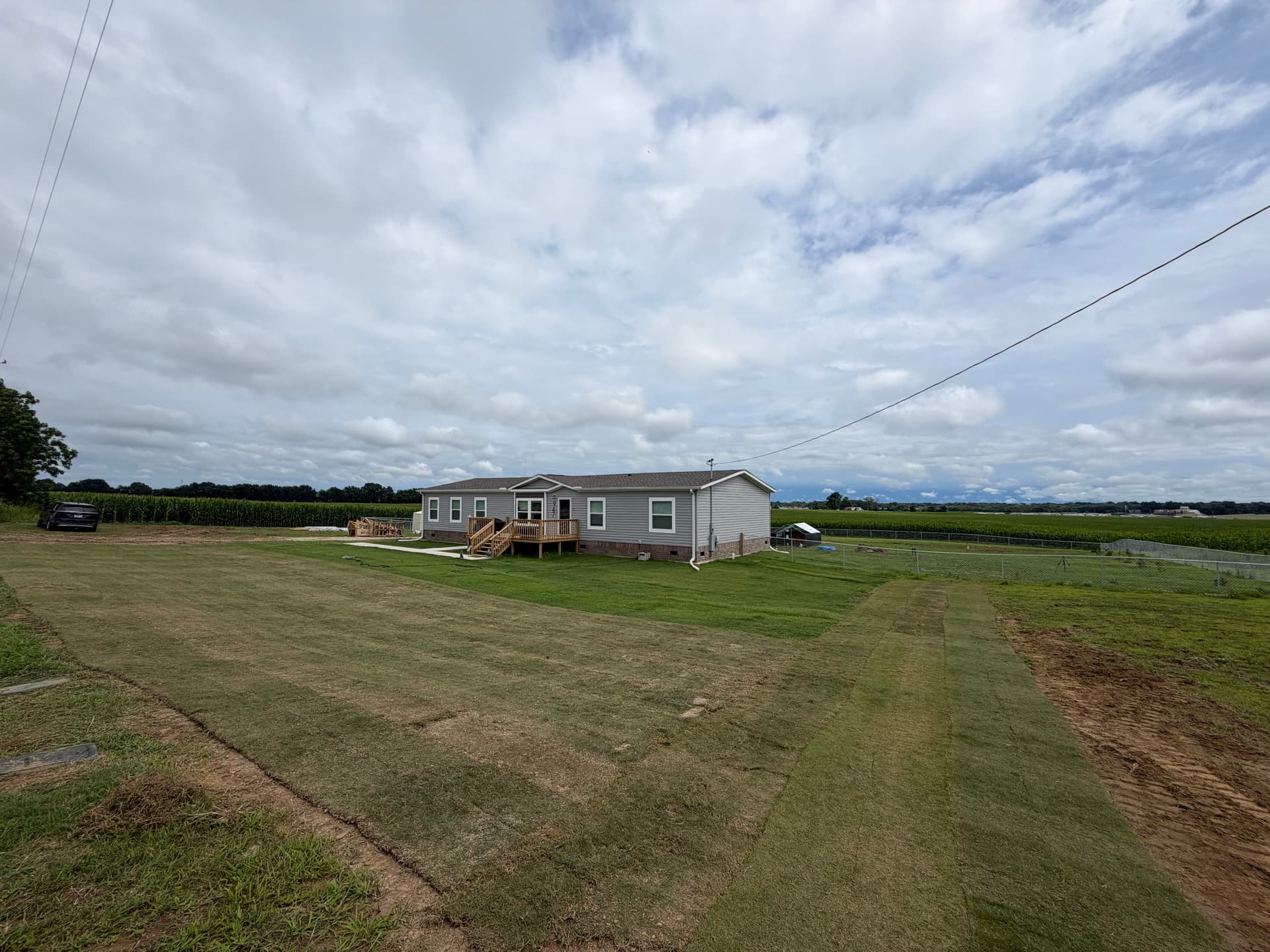 Gallery photos for Fresh Sod Installation Wraps Up a Front Yard in Covington: Image #1
