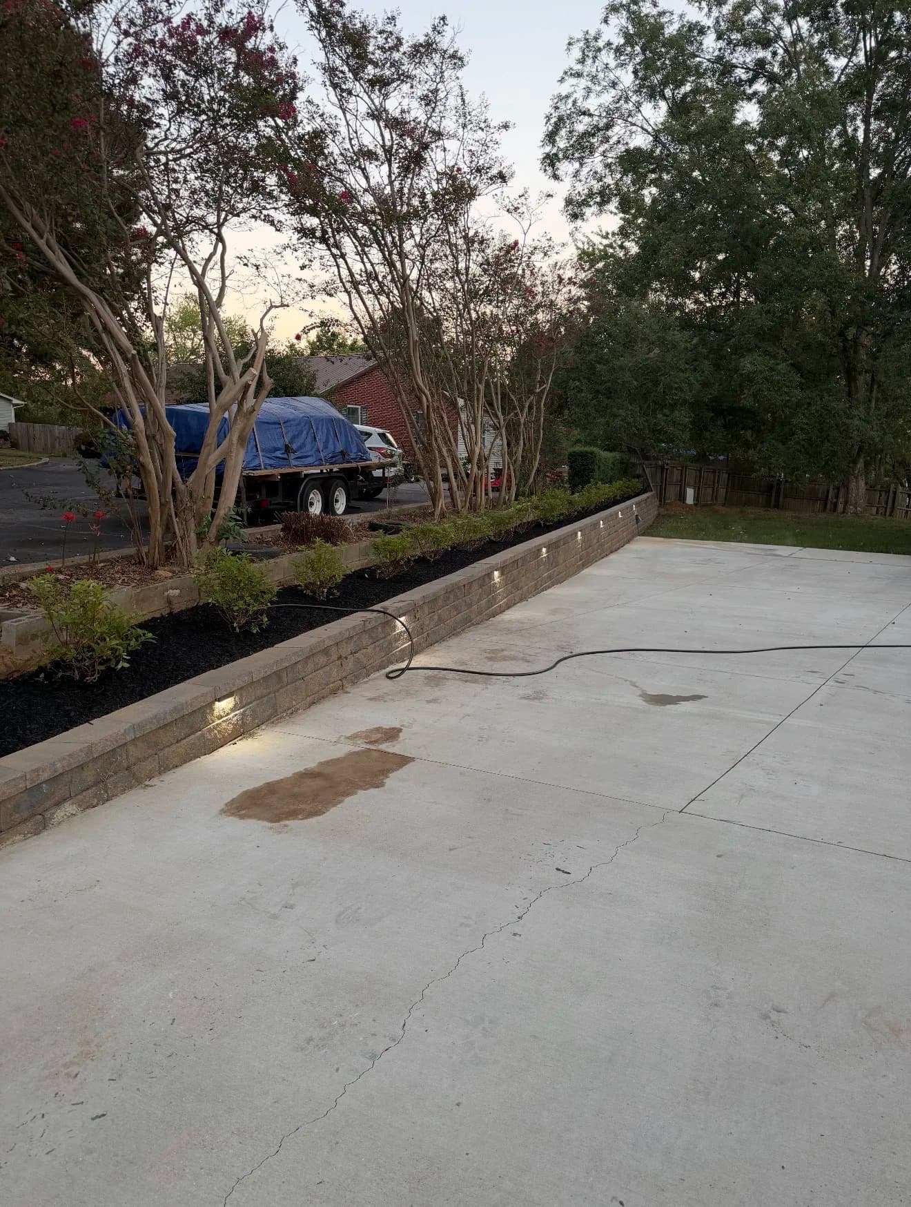 Gallery photos for Hydrangeas, Fresh Mulch, and Retaining Wall Lights in Friendship: Image #2