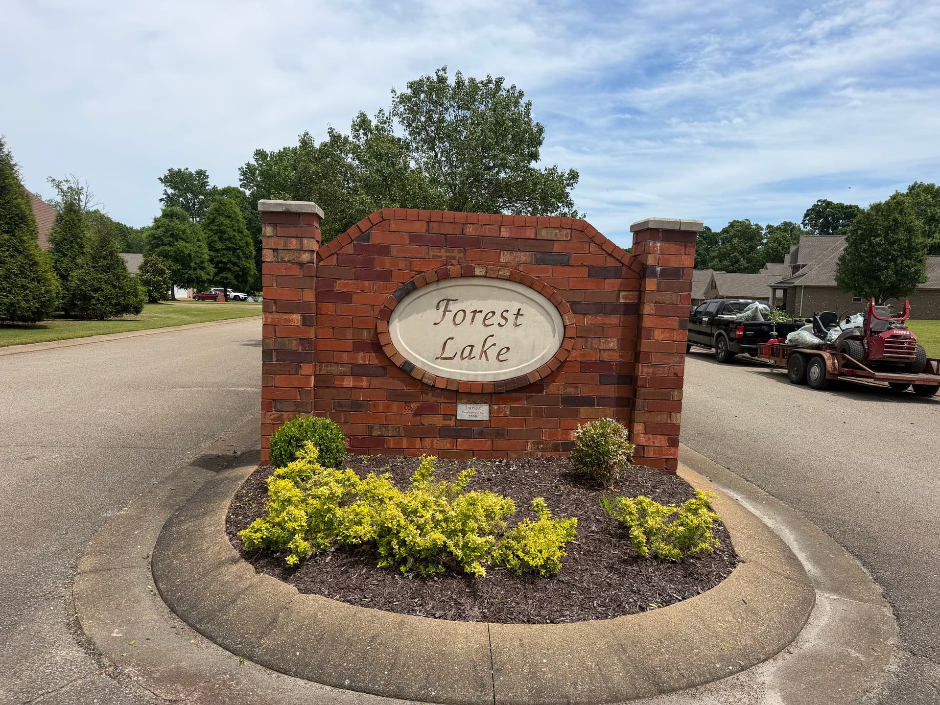 Shrub Trimming and Landscape Cleanup at Forest Lake Subdivision in Humboldt image