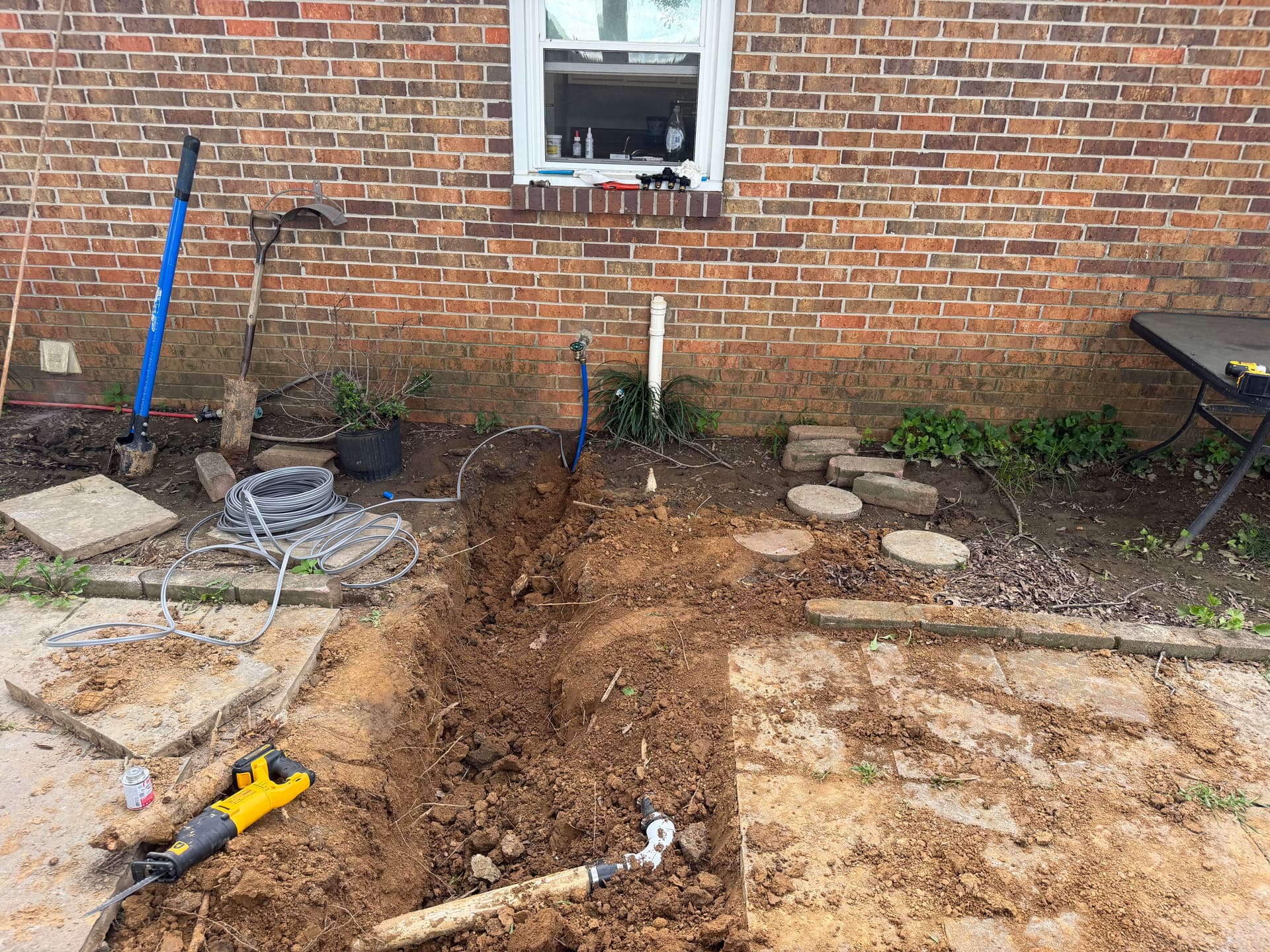 60-Foot Water Line and Dual Yard Hydrant Install in Trenton image